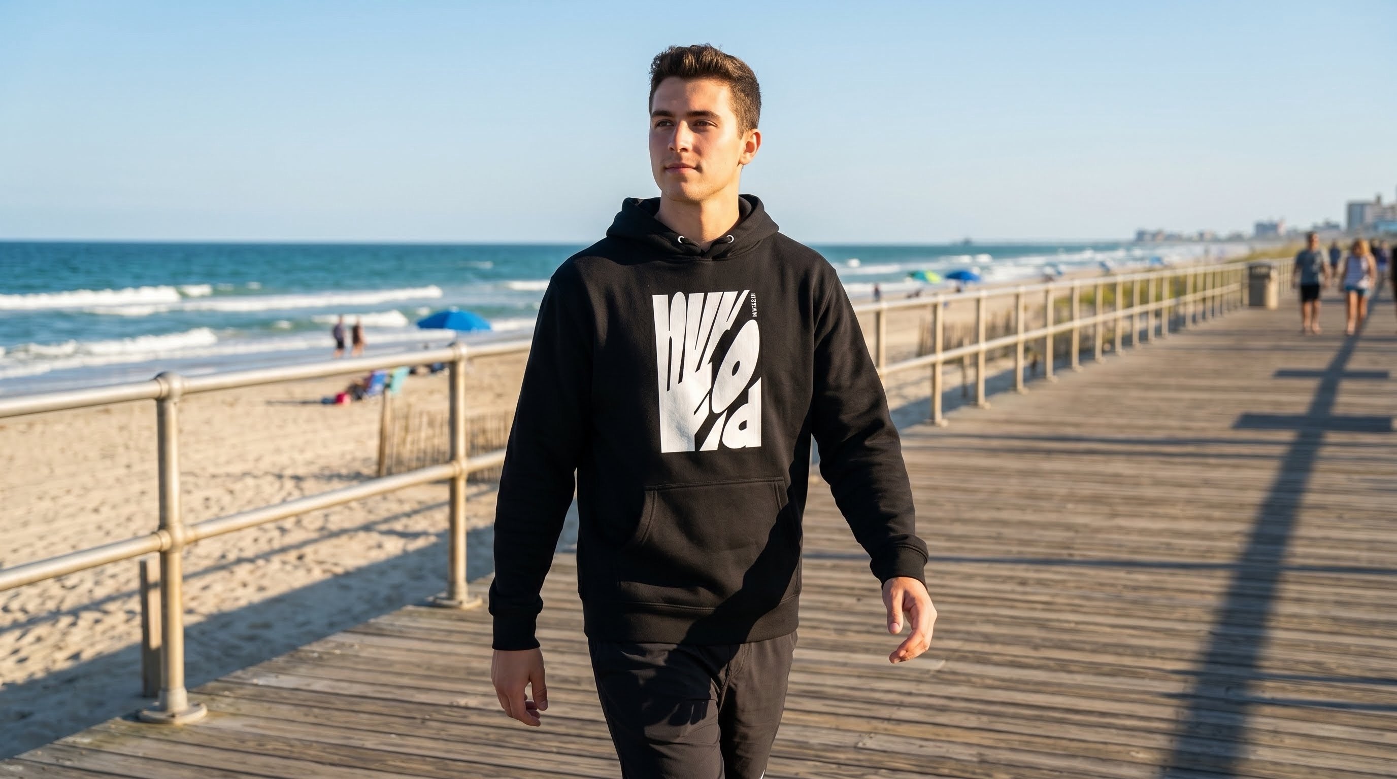 LIQUID SCRIPT NVRFOLD - UNISEX HOODIE